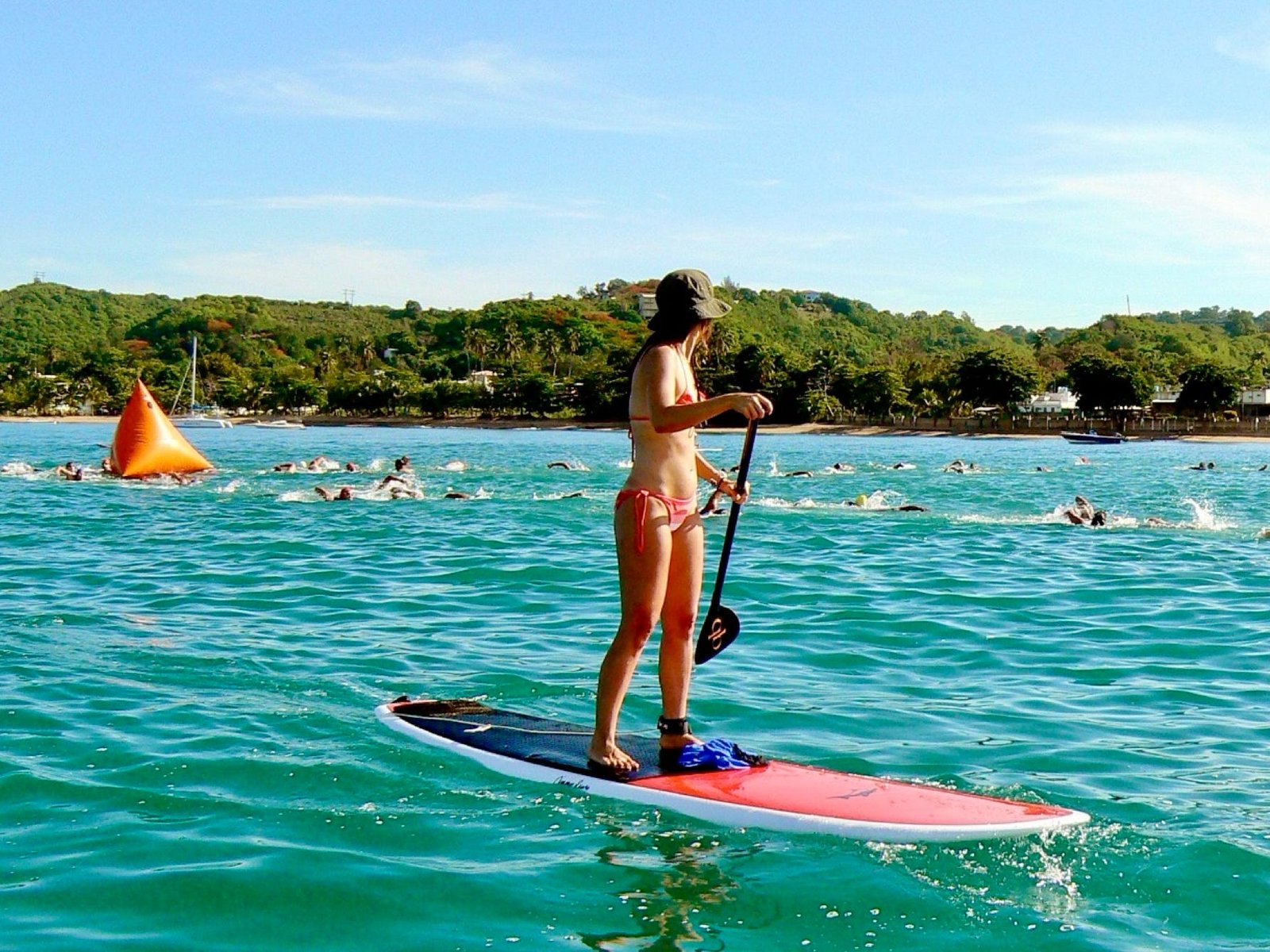 Paddleboarding at Rainforest Beach Condo