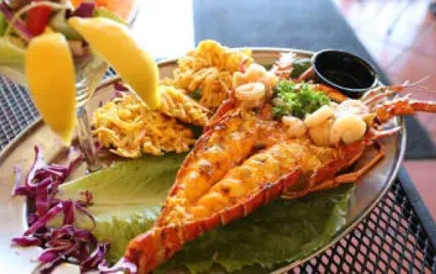 Fresh local fish and seafood near Rainforest Beach Condo